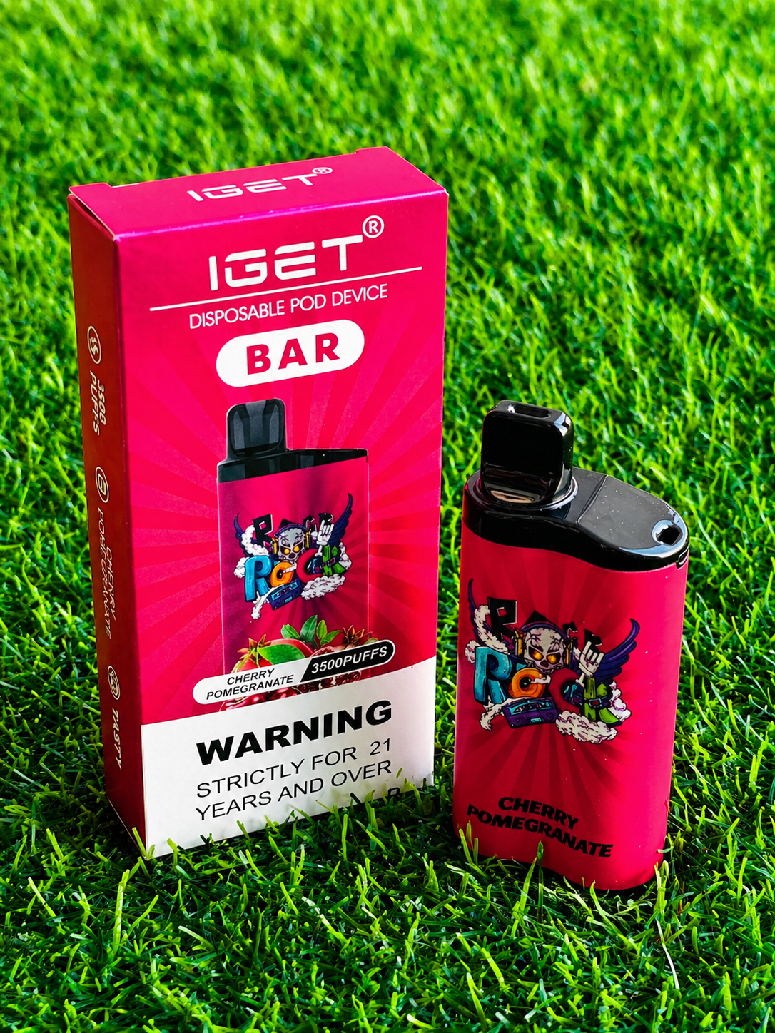 IGET Pod Bar - 3500 Puffs - Cherry Pomegranate